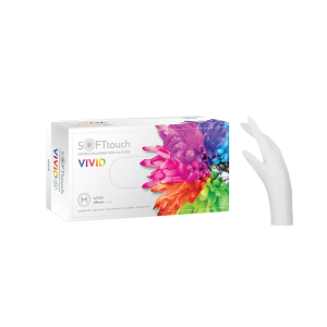 Soft Touch Vivid Γάντια Νιτριλίου Λευκό – x100 τεμ.